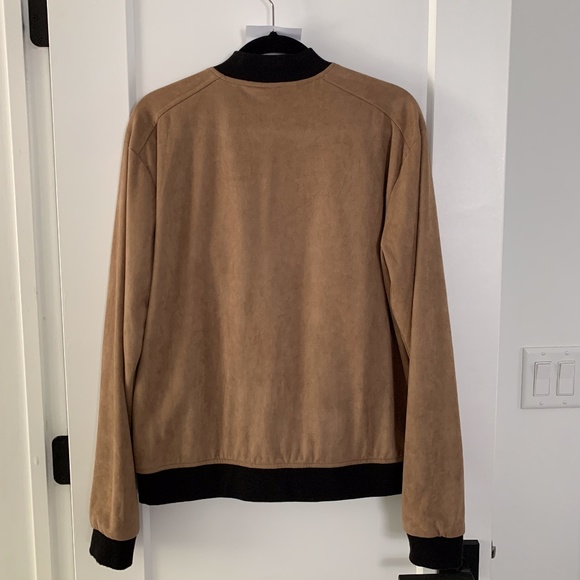 Faux Suede Bomber Jacket｜Forever 21 - Picture 6 of 6